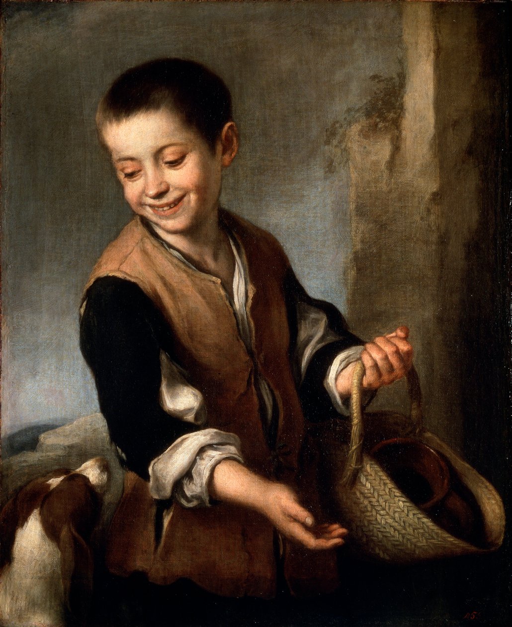 Ragazzo con un cane, c1650-c1660 da Bartolomé Esteban Murillo
