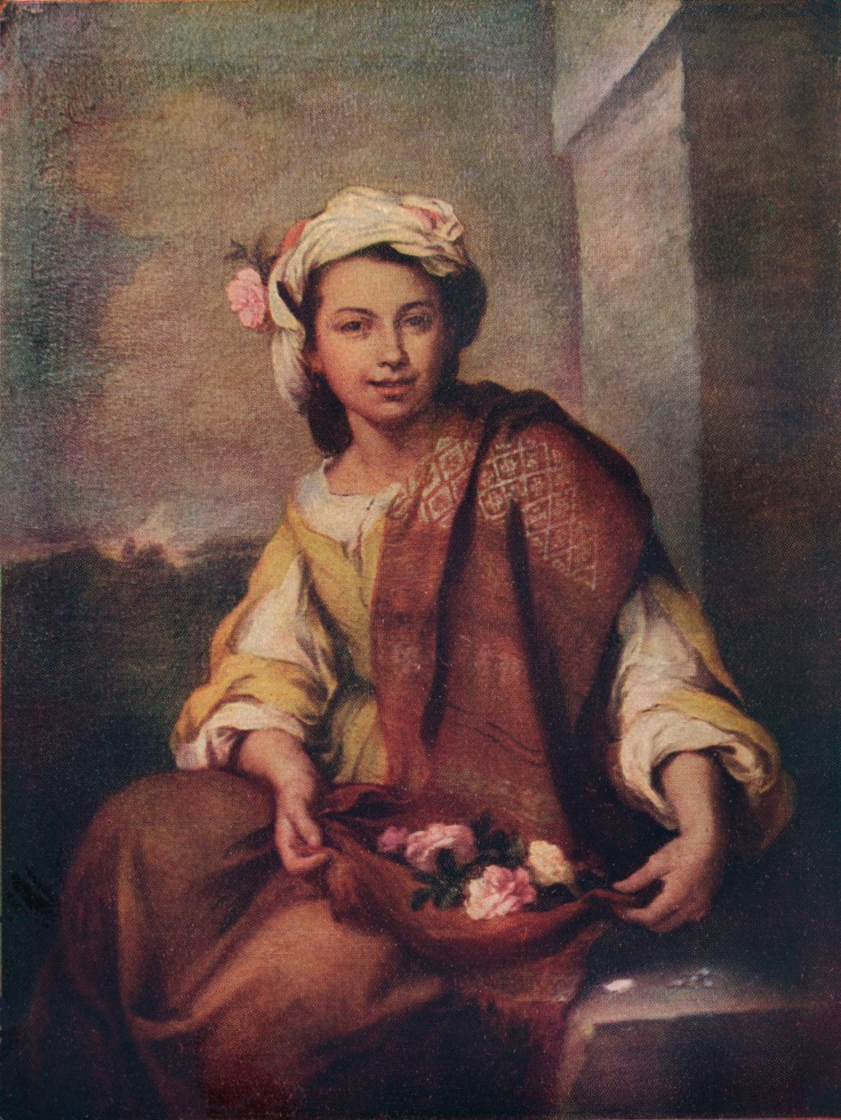 La fioraia, 1665-70 da Bartolomé Esteban Murillo