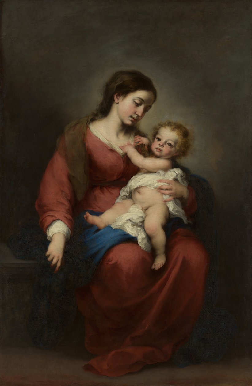 Vergine e Bambino da Bartolomé Esteban Murillo