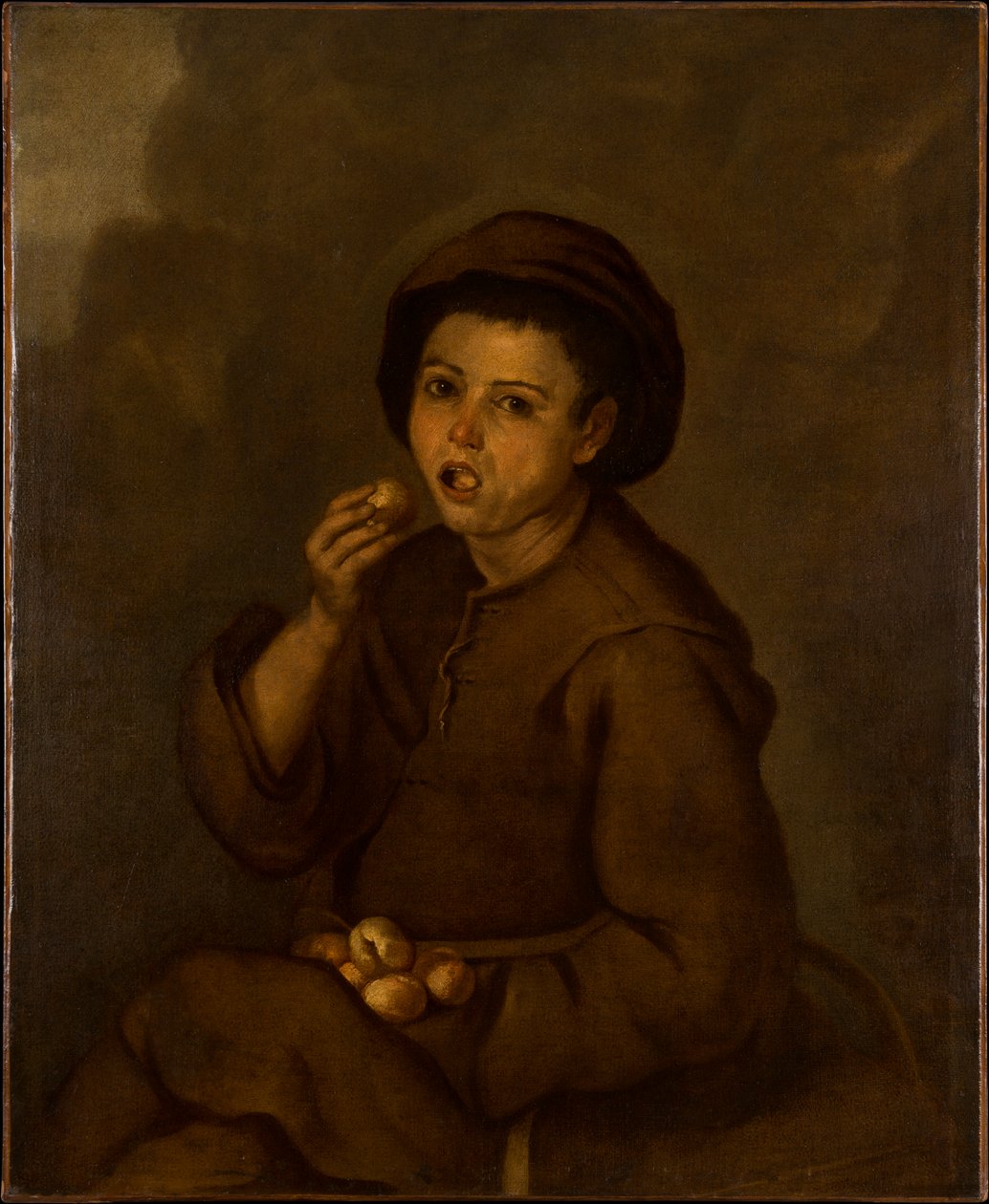 Ragazzo che mangia pesche da Bartolomé Esteban Murillo