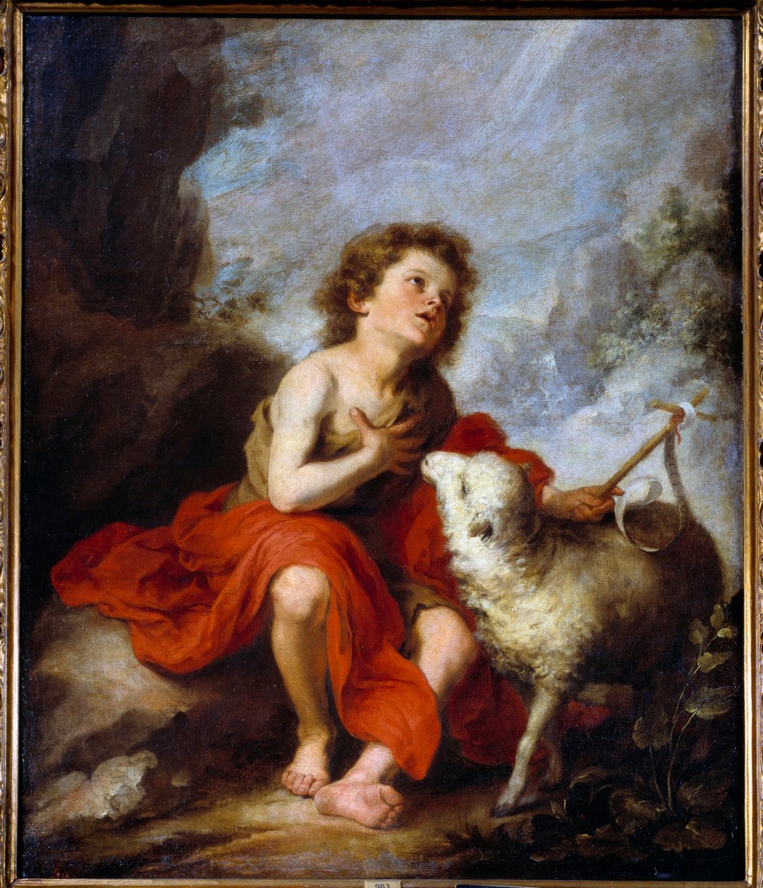 Rappresentazione di San Giovanni Battista Bambino Dipinto di Bartolomé Murillo (1618-1682) XVII secolo da Bartolomé Esteban Murillo