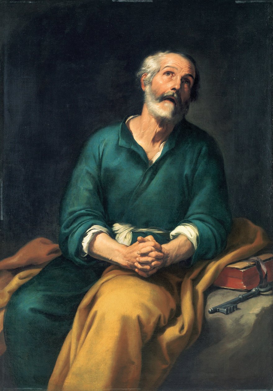 San Pietro in lacrime da Bartolomé Esteban Murillo