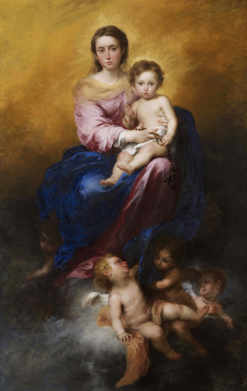 La Vergine del Rosario  da Bartolomé Esteban Murillo