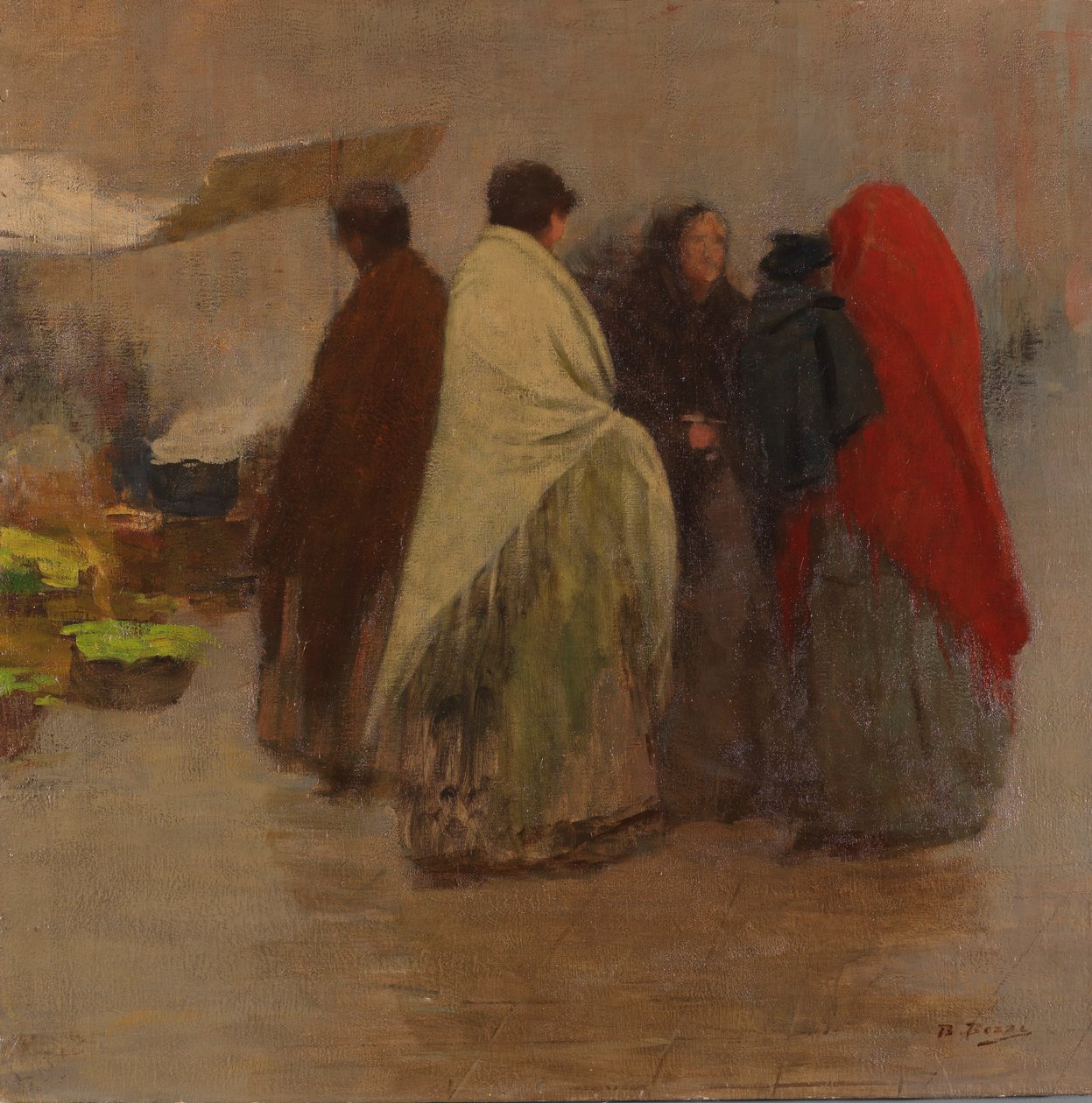 Mercato di Santa Margherita Donne al mercato da Bartolomeo Bezzi