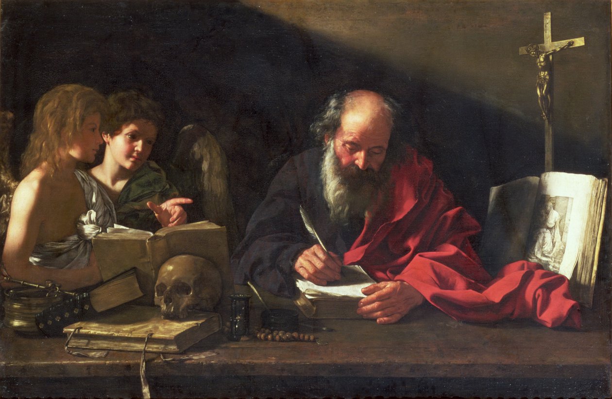 San Girolamo nel suo studio da Bartolomeo Cavarozzi