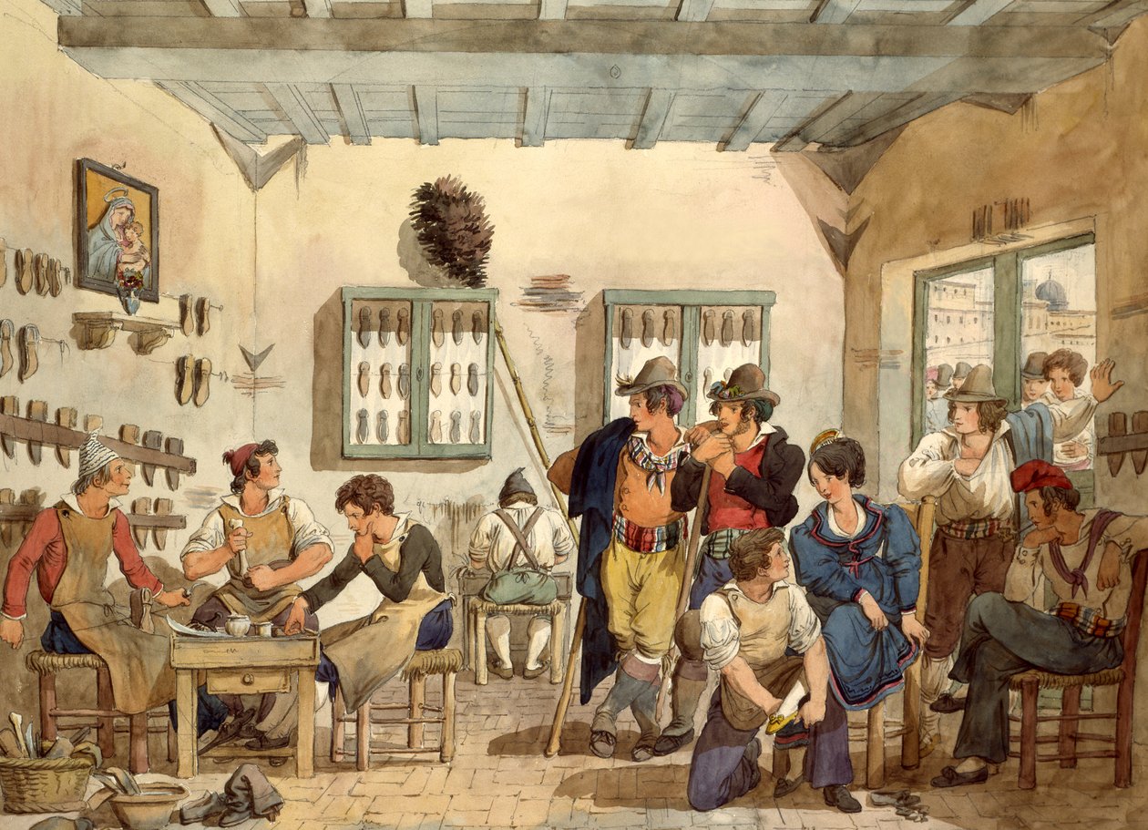 Bottega del calzolaio da Bartolomeo Pinelli