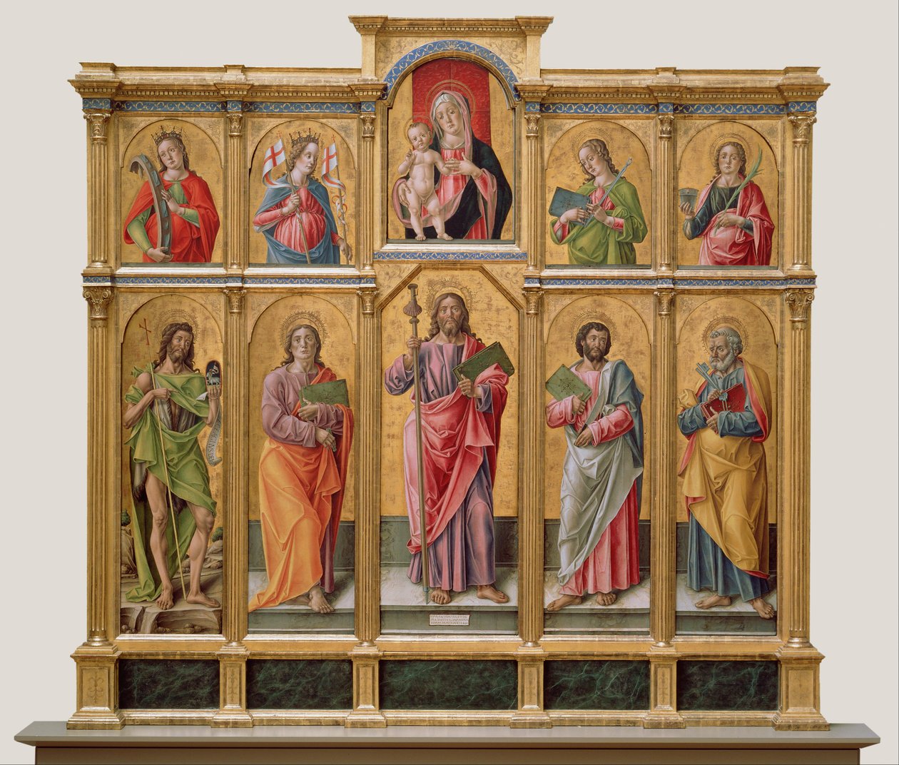 Polittico con San Giacomo Maggiore, Madonna col Bambino e Santi da Bartolomeo Vivarini
