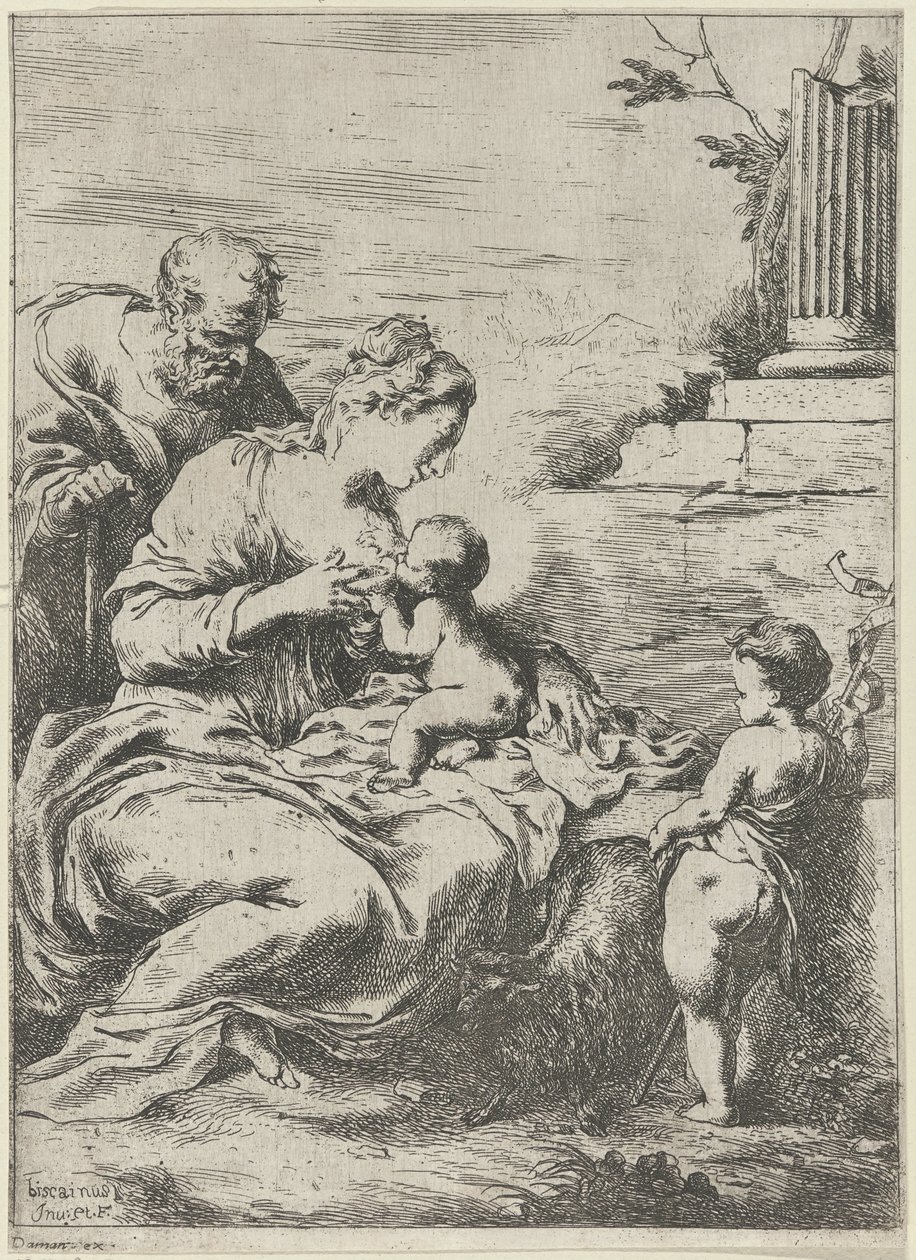 Maria allatta il Bambino Gesù da Bartolomeo Biscaino