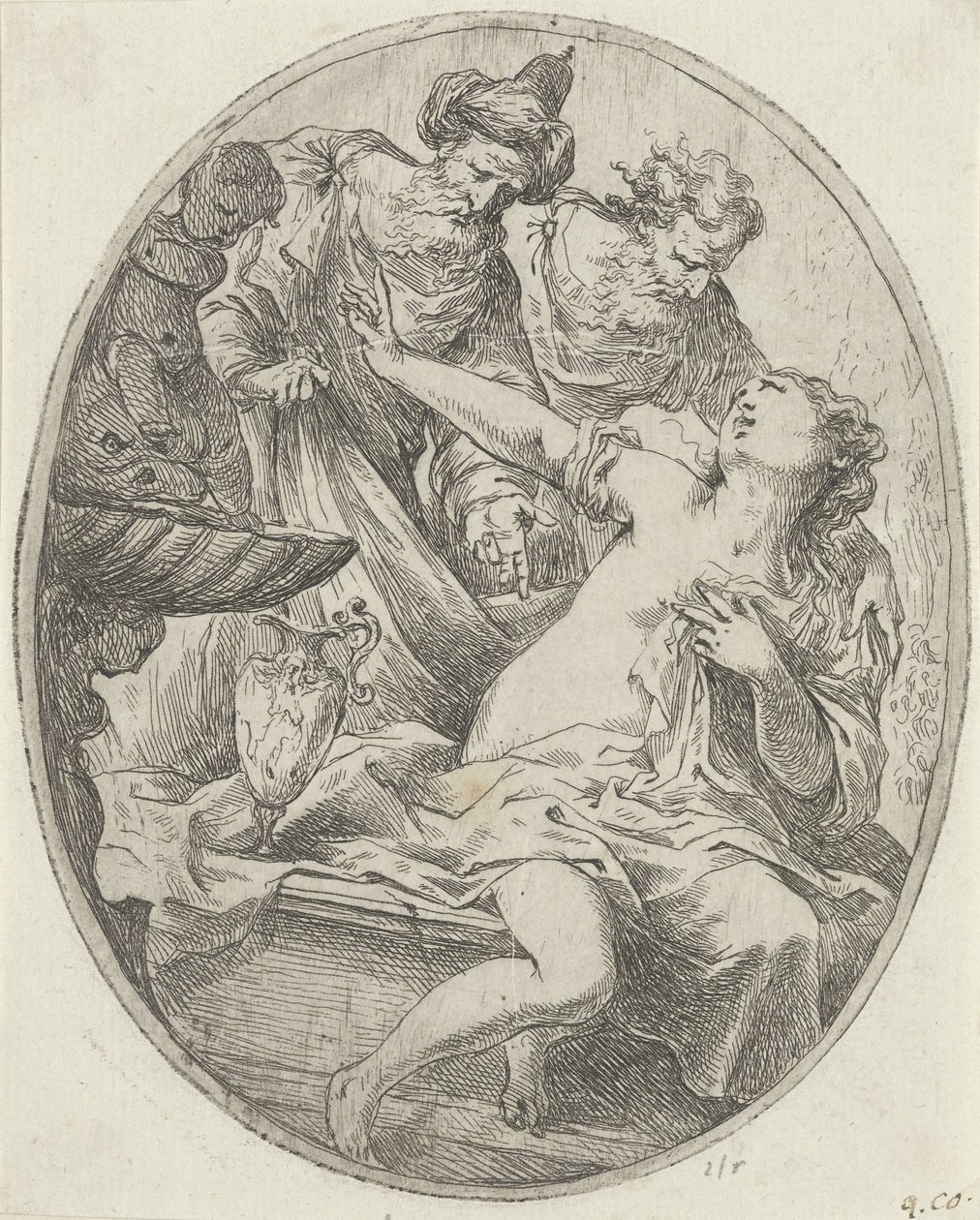 Susanna e i vecchioni da Bartolomeo Biscaino