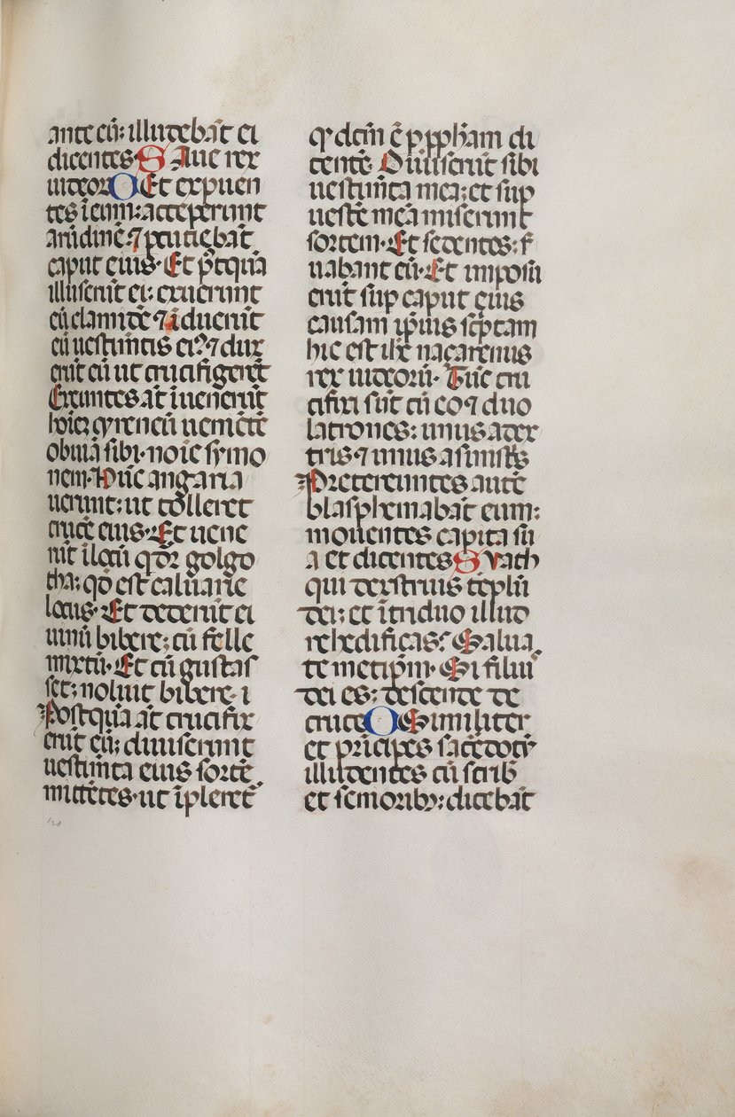 Missale: Fol. 121: contiene musica per Hely Hely Lama ecc. nella Passione di San Matteo da Bartolomeo Caporali