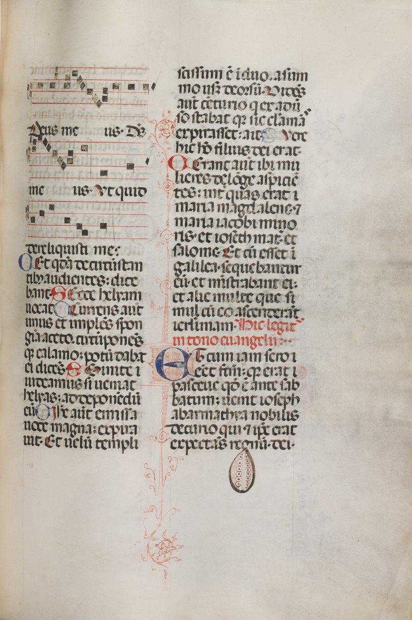 Messale: Fol. 129: contiene musica per Hely Hely Lama ecc. all
