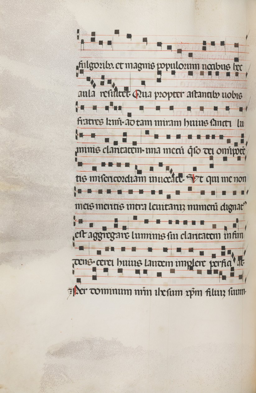 Messale: Fol. 153v: Musica per Exultet da Bartolomeo Caporali