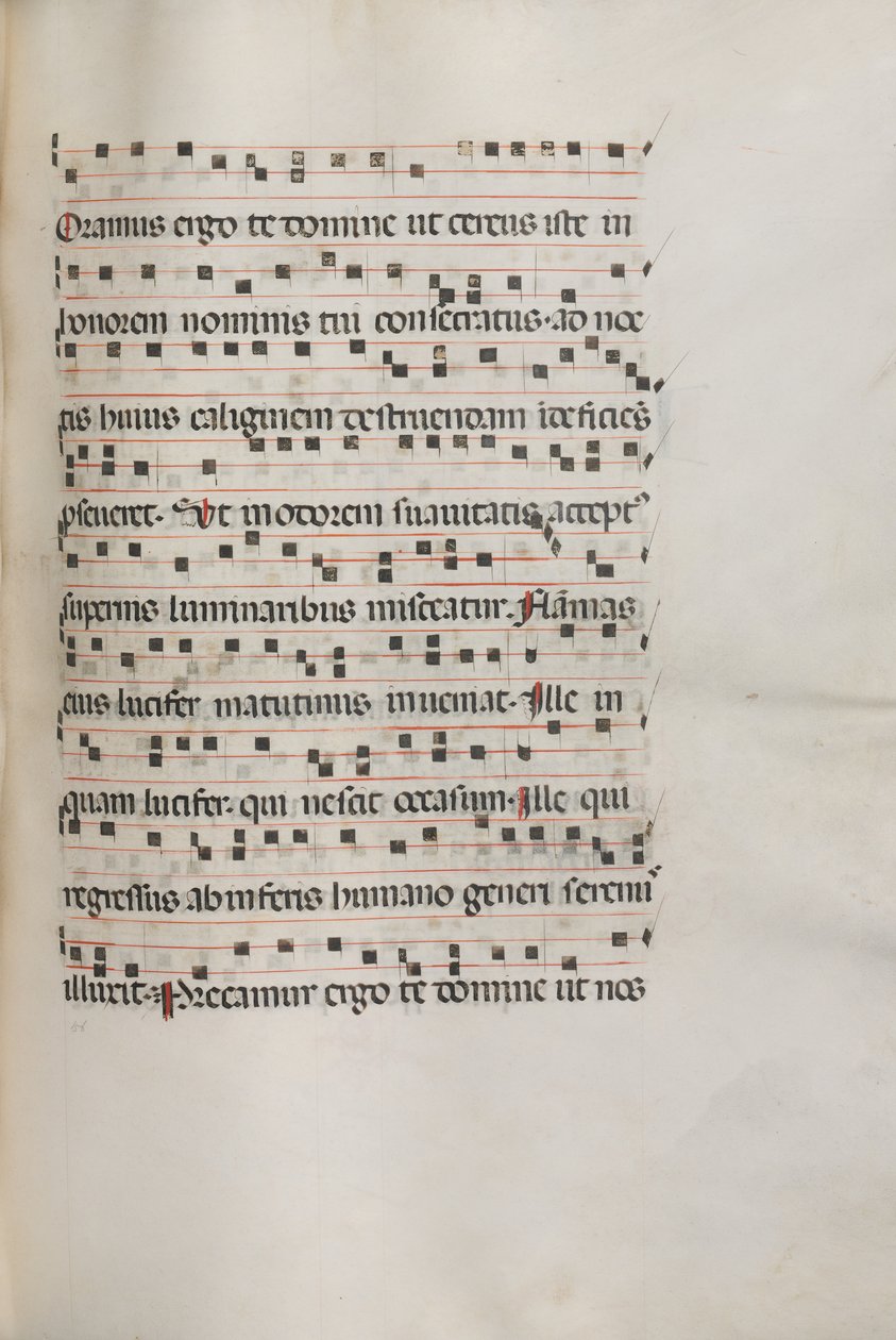 Messale: Fol. 157: Musica per Exultet da Bartolomeo Caporali