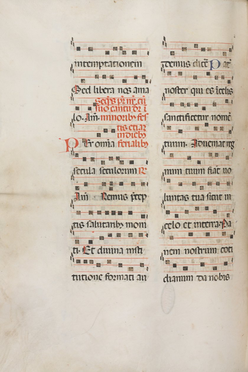 Missale: Fol. 189v: Musica per varie preghiere da Bartolomeo Caporali