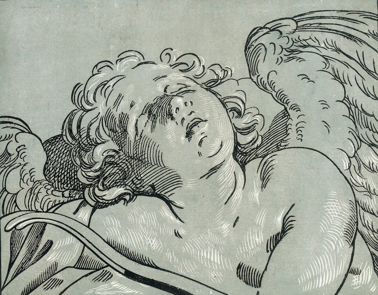 Un cupido dormiente da Bartolomeo Coriolano