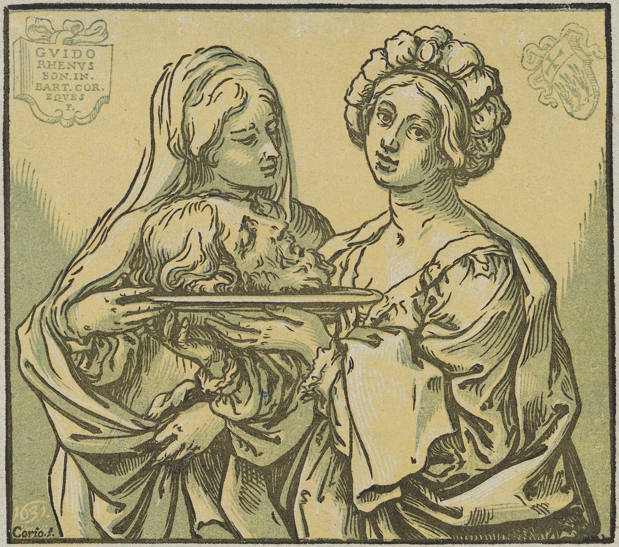 Erodiade e Salomè da Bartolomeo Coriolano after Guido Reni