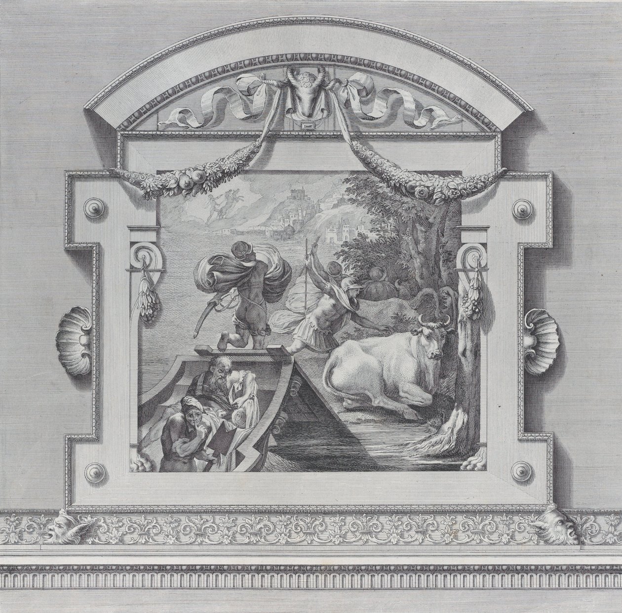 Tavola 24: I compagni di Ulisse rubano i buoi sacri ad Apollo da Bartolomeo Crivellari, Gabriel Söderling