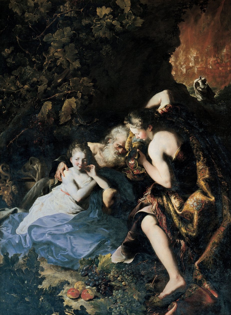 Lot e le sue figlie da Bartolomeo Guidobono