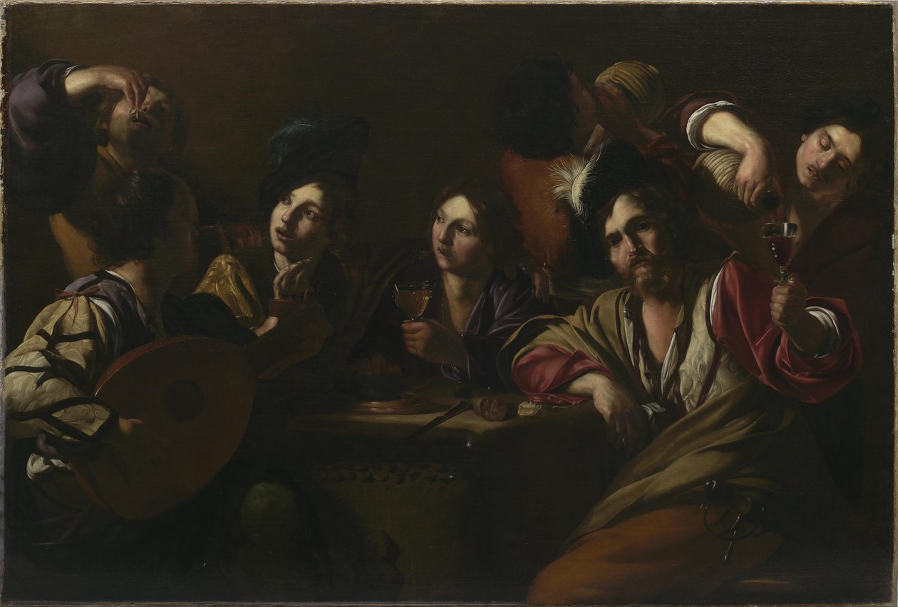 Scena di taverna, ca 1619 da Bartolomeo Manfredi