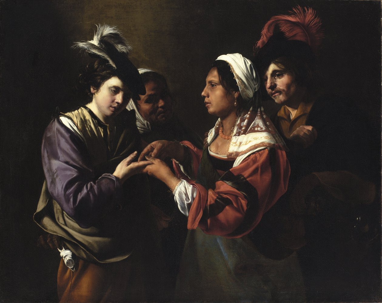 La Chiromante, c.1616-17 da Bartolomeo Manfredi
