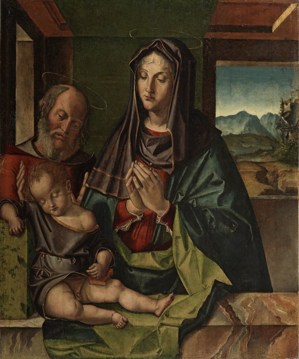 Sacra Famiglia, c.1500 da Bartolomeo Montagna