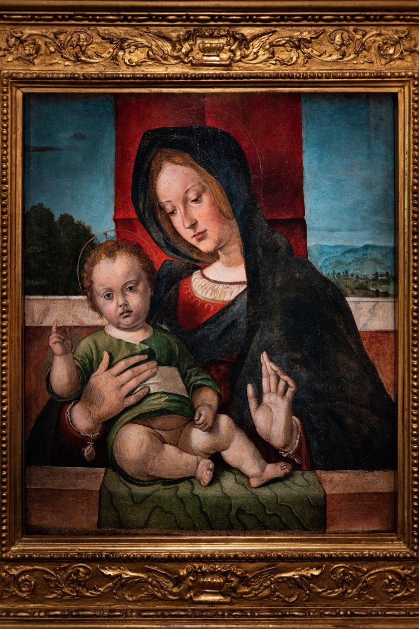 Madonna con Gesù Bambino, ultima decade del XV secolo da Bartolomeo Montagna