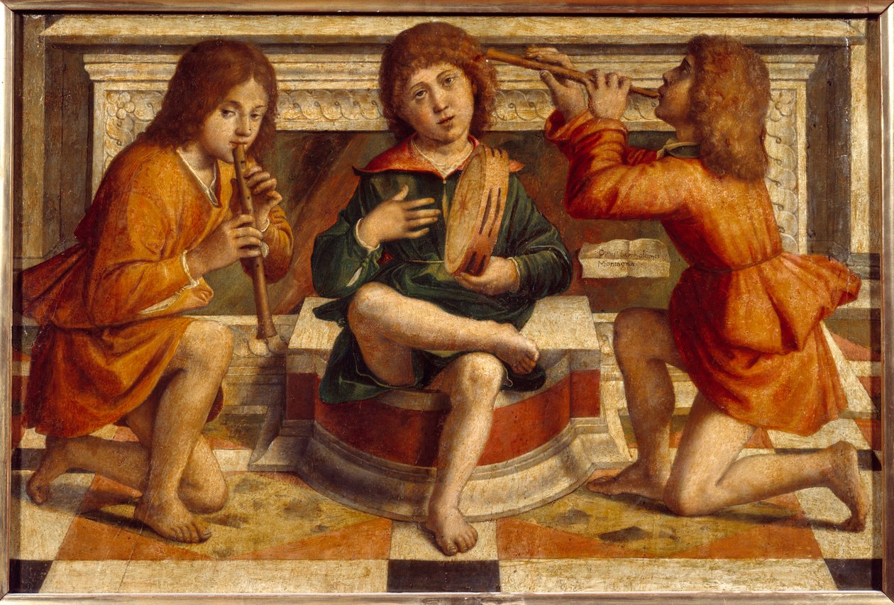 Tre angeli musicisti da Bartolomeo Montagna