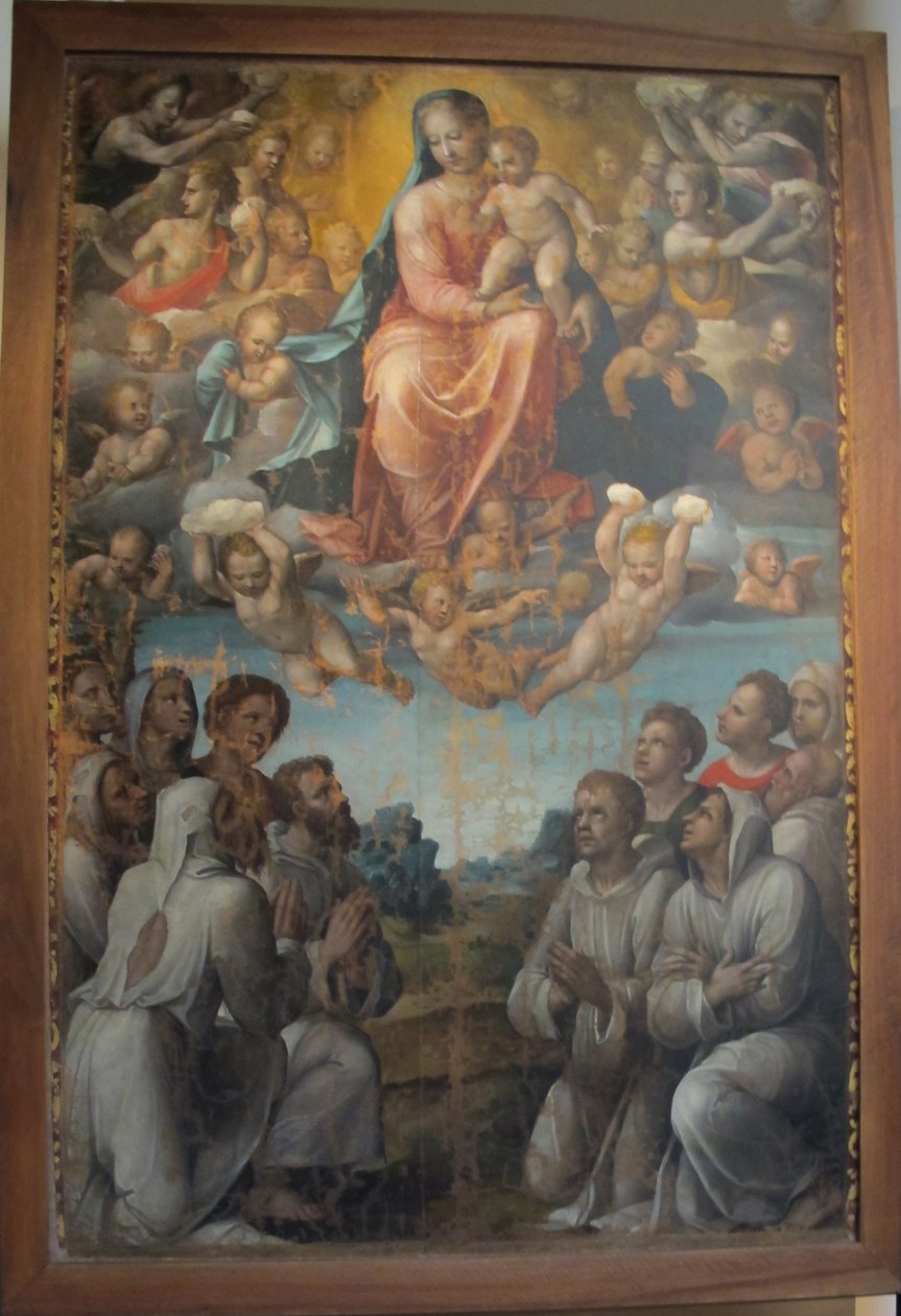 Bartolomeo neroni detto il riccio, madonna con i confratellid ella compagnia da Bartolomeo Neroni
