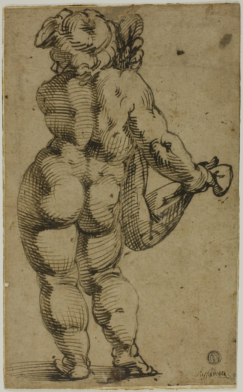 Putto in Piedi Visto da Dietro da Bartolomeo Passarotti
