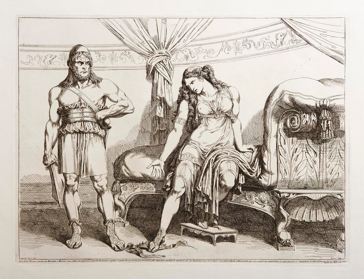 Bacco inviato a Monime da Mitridate da Bartolomeo Pinelli