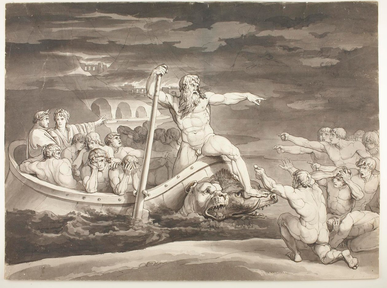 La barca di Caronte da Bartolomeo Pinelli