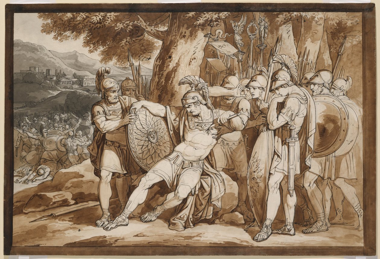 Morte di Epaminonda da Bartolomeo Pinelli