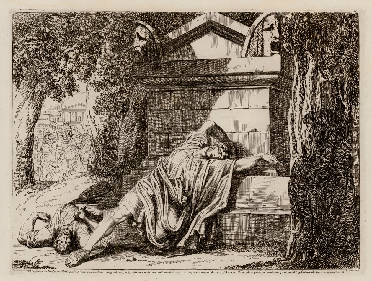 Morte di Gaio Gracco da Bartolomeo Pinelli