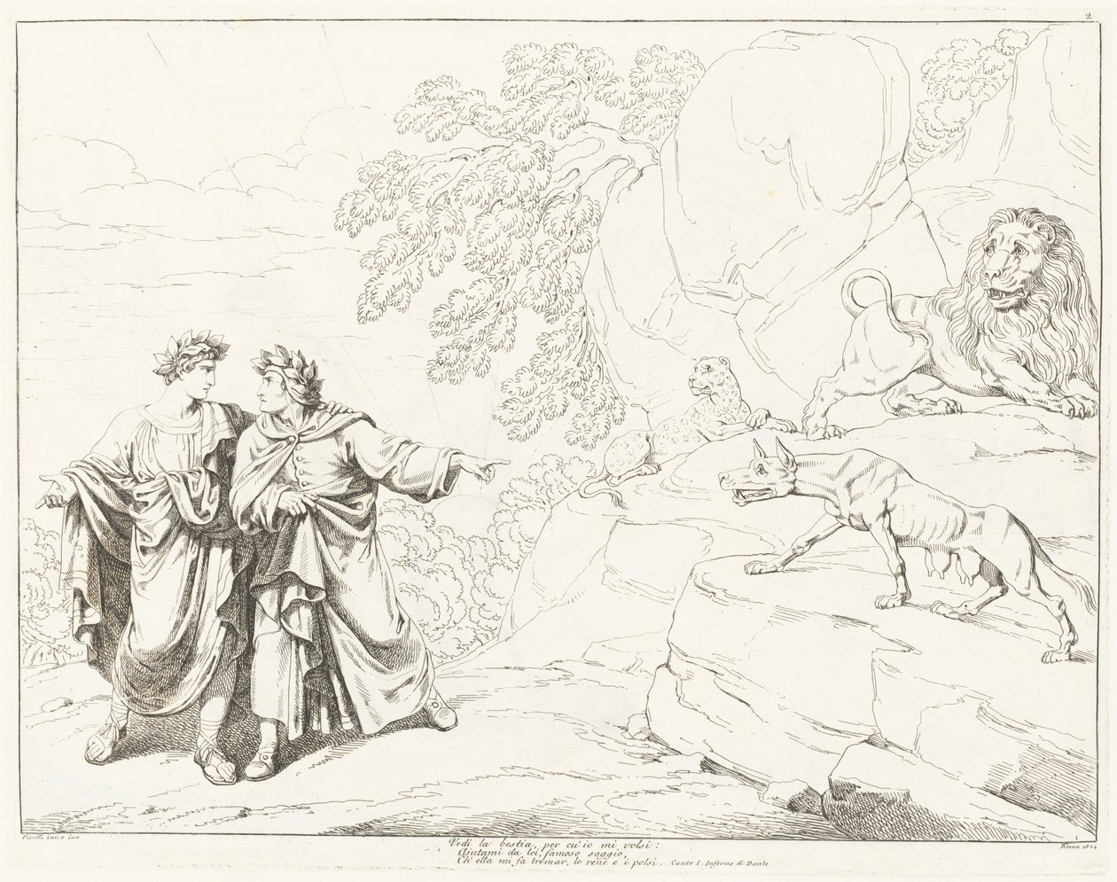 Divina Commedia di Dante (volume I) da Bartolomeo Pinelli