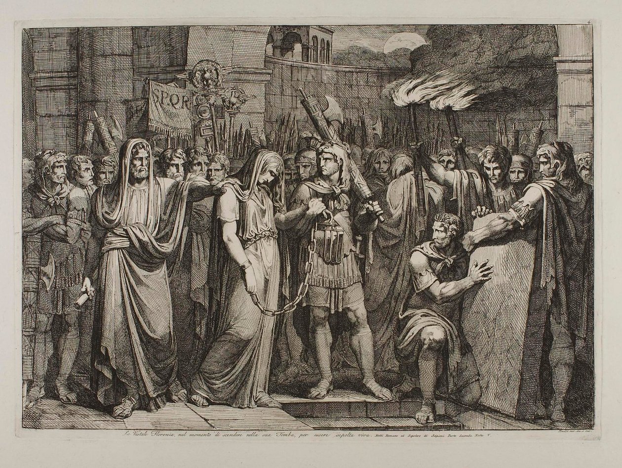 Floronia sta per entrare nella sua tomba da Bartolomeo Pinelli
