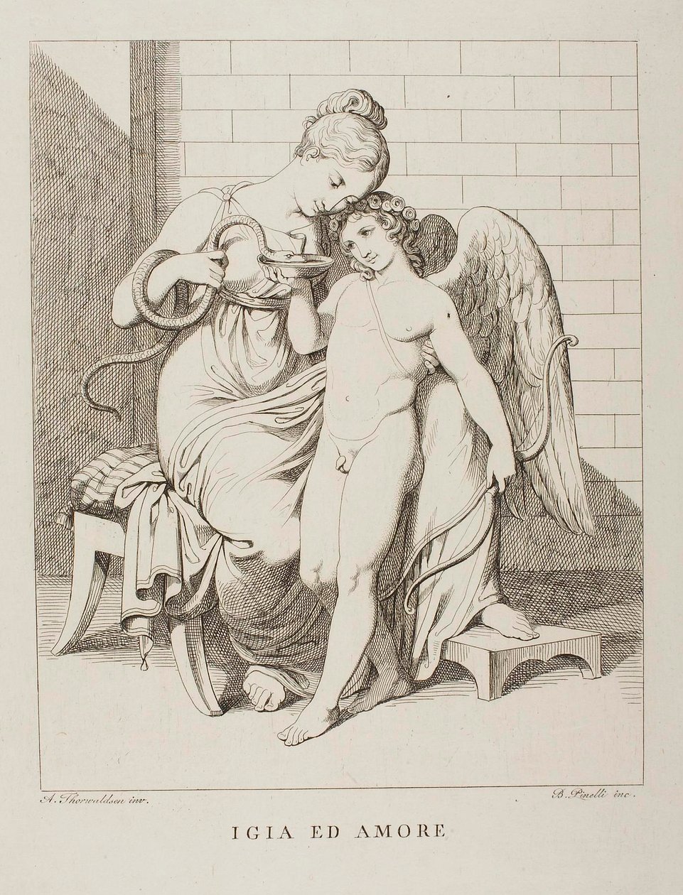 Igea e Cupido da Bartolomeo Pinelli