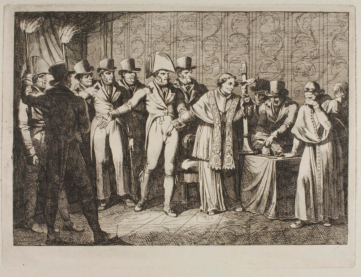Pio VII. Rapito dai francesi nella notte del 6 luglio 1809 da Bartolomeo Pinelli
