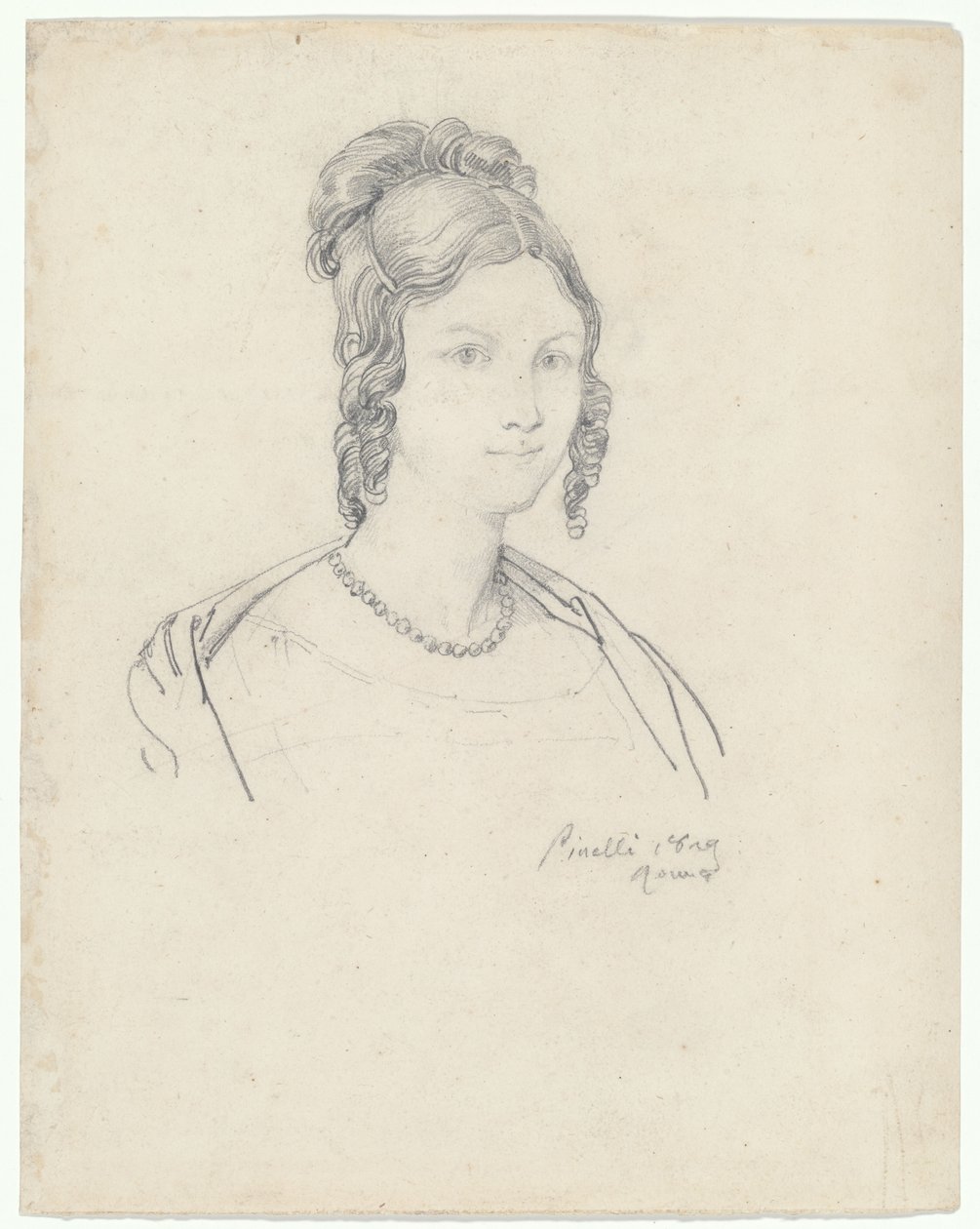 Ritratto di giovane donna, forse la principessa Barbara Massimo da Bartolomeo Pinelli