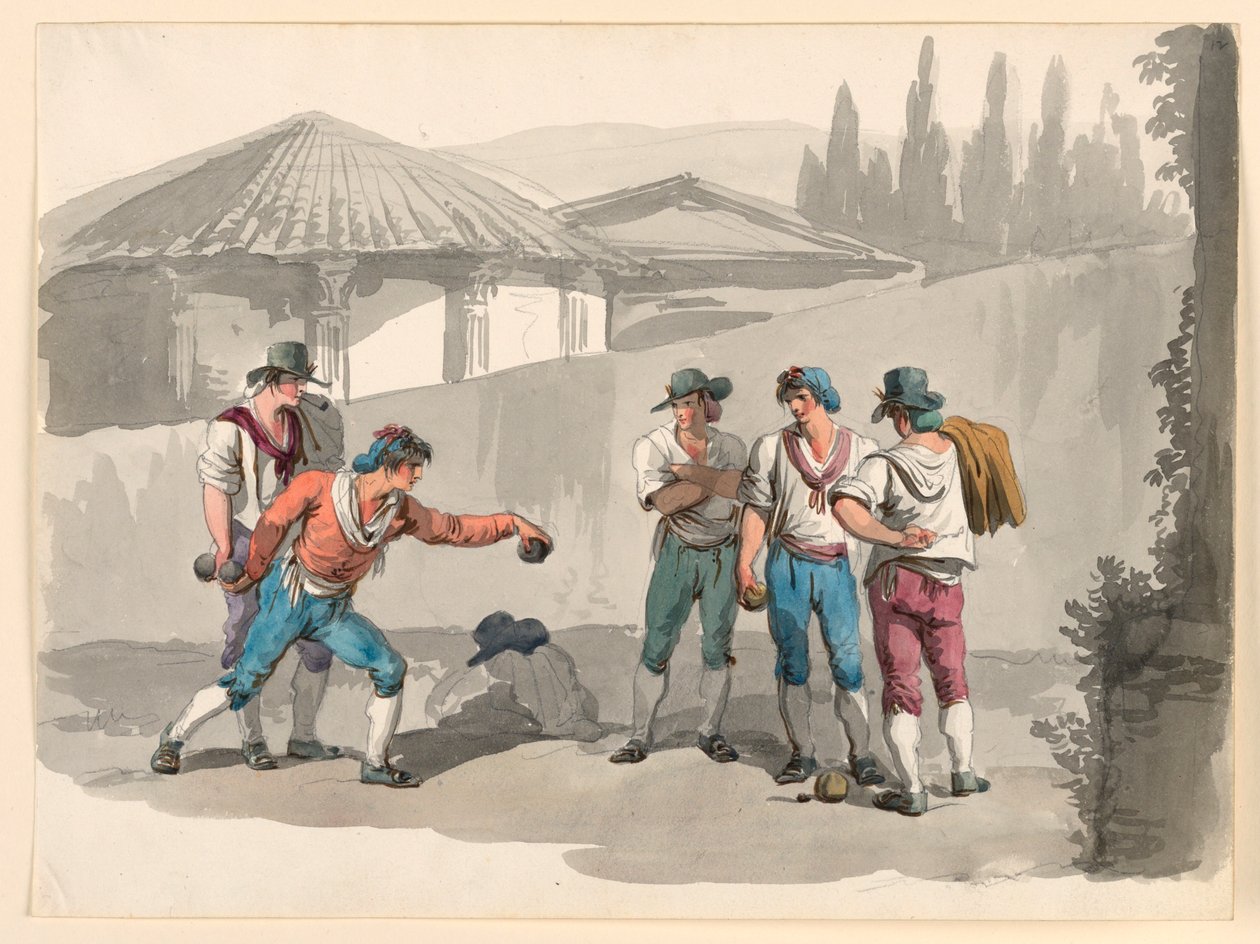 Il gioco delle bocce da Bartolomeo Pinelli
