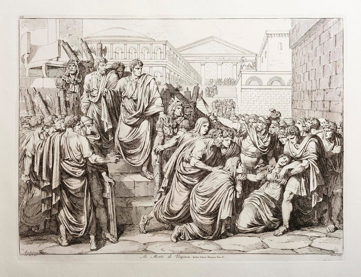 La morte di Virginia da Bartolomeo Pinelli