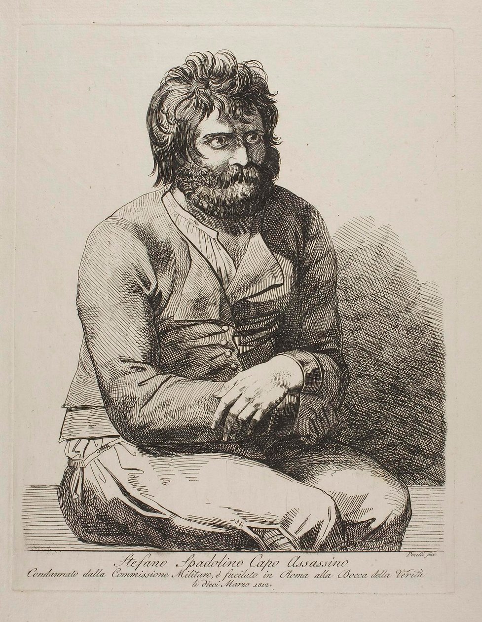 Il capo dei briganti Stefano Spadolino da Bartolomeo Pinelli