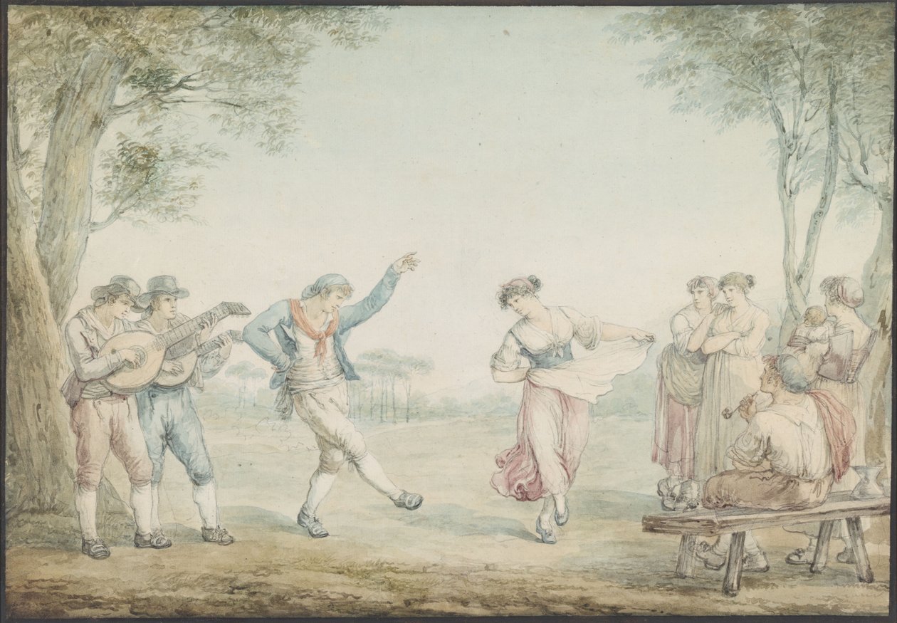 The Saltarello Dance da Bartolomeo Pinelli