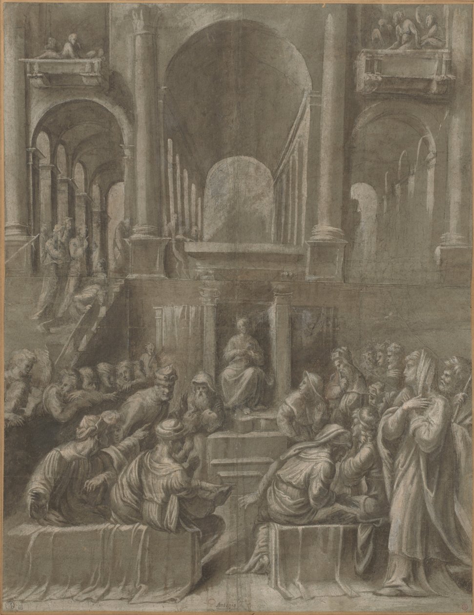 Cristo tra i dottori da Bartolomeo Ramenghi
