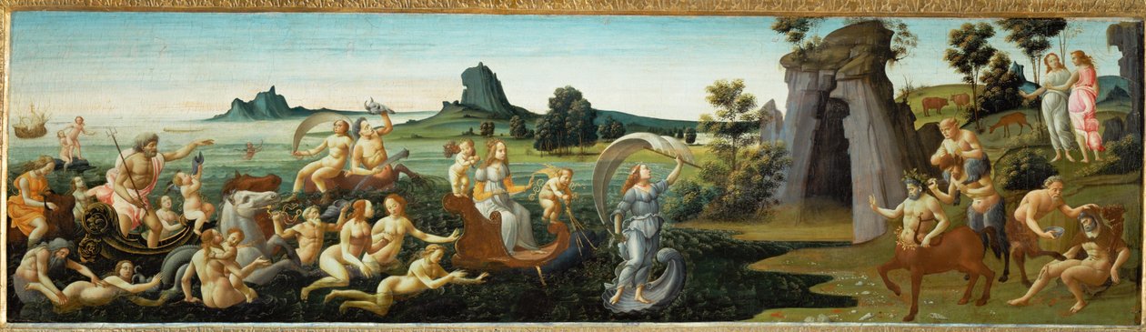 I seguaci di Teti durante il corteo nuziale ... da Bartolomeo di Giovanni