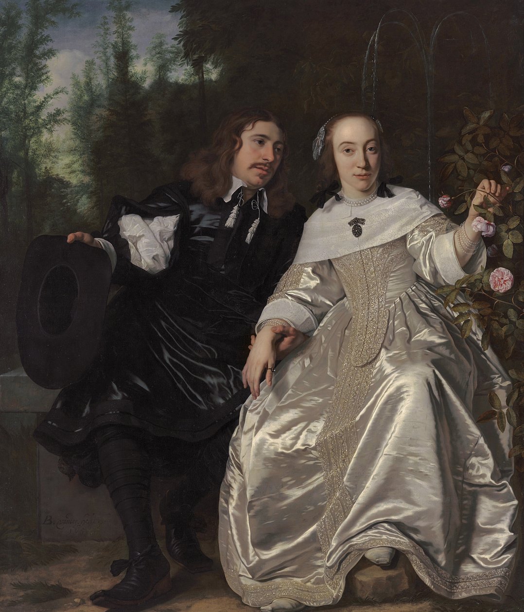 Abraham del Court e sua moglie Maria de Kaersgieter, 1654 da Bartolomeus van der Helst