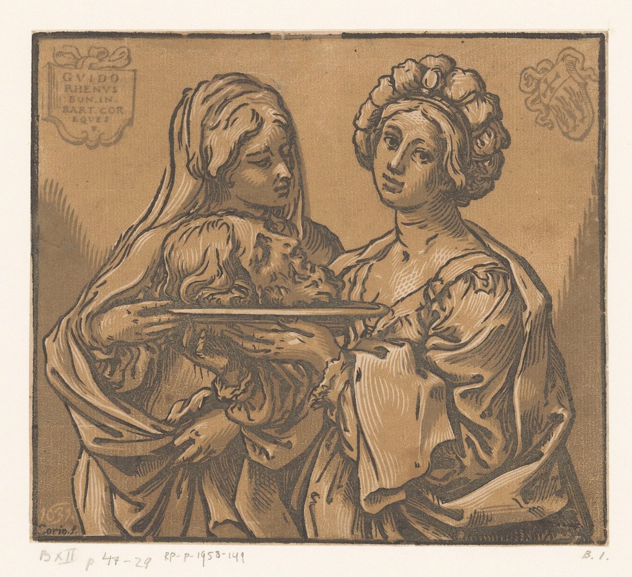 Erodiade e Salomè con la testa di Giovanni Battista da Bartolommeo Coriolano