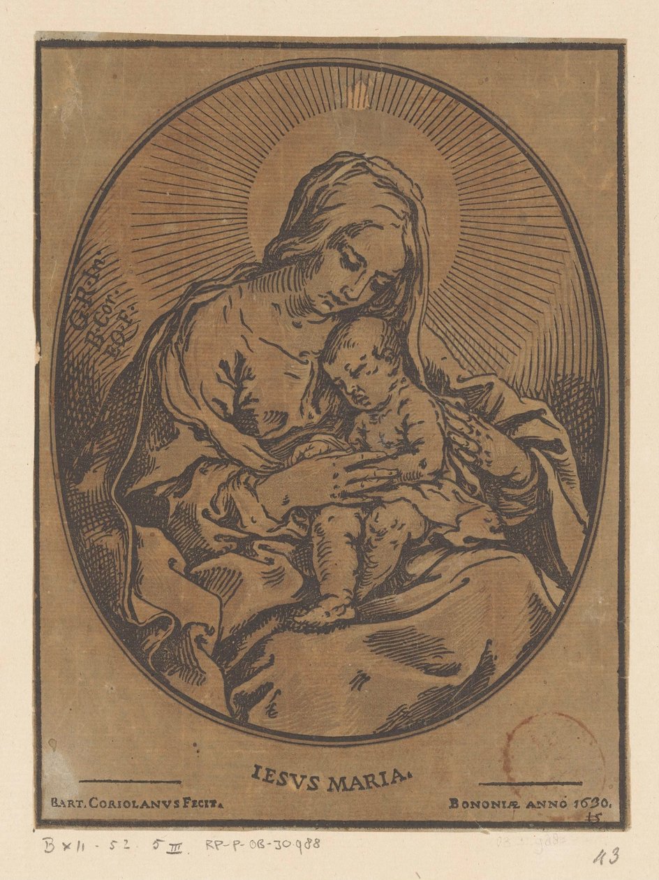 Maria con il Bambino Gesù da Bartolommeo Coriolano