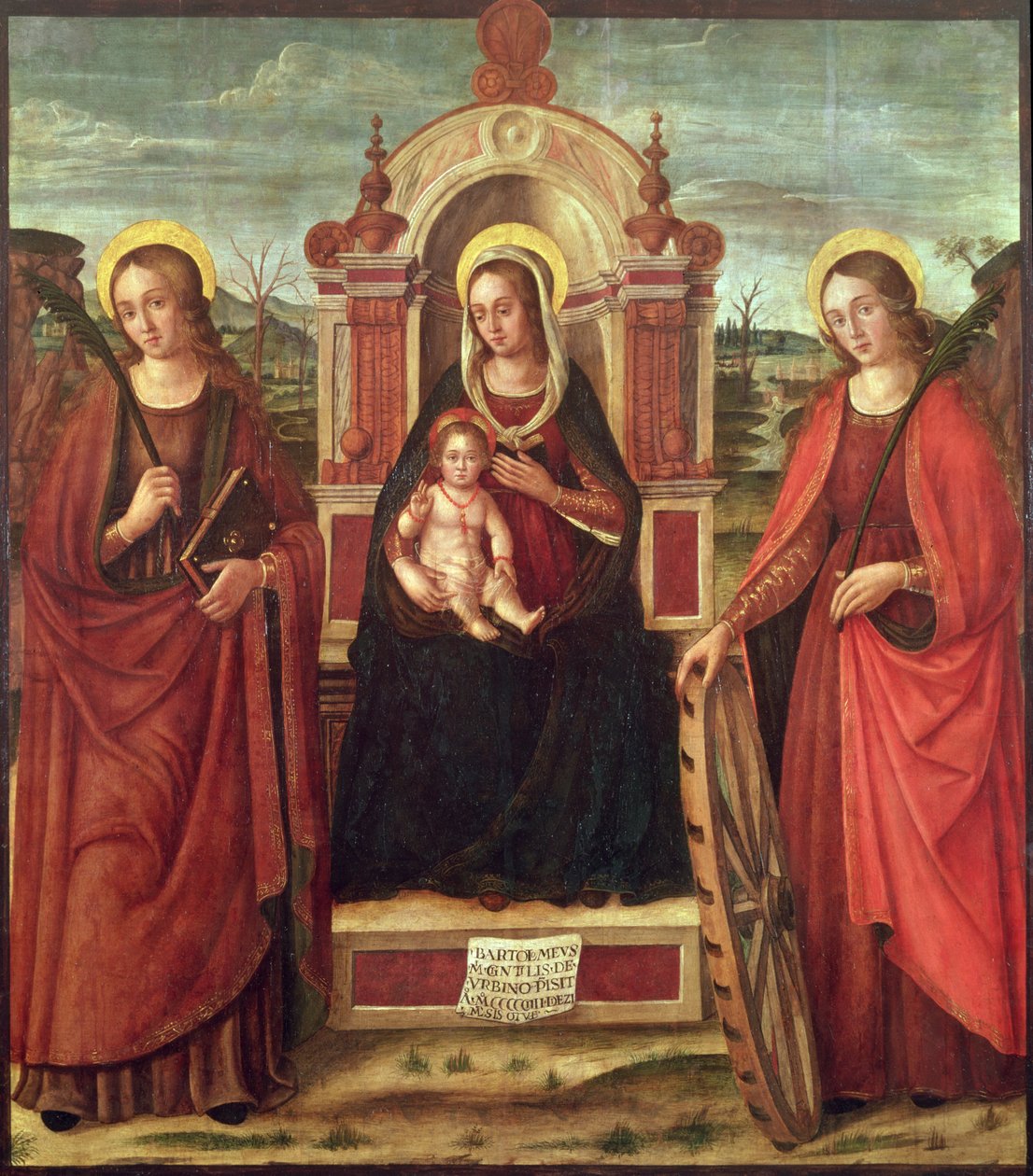 Madonna col Bambino in trono con Santa Caterina d
