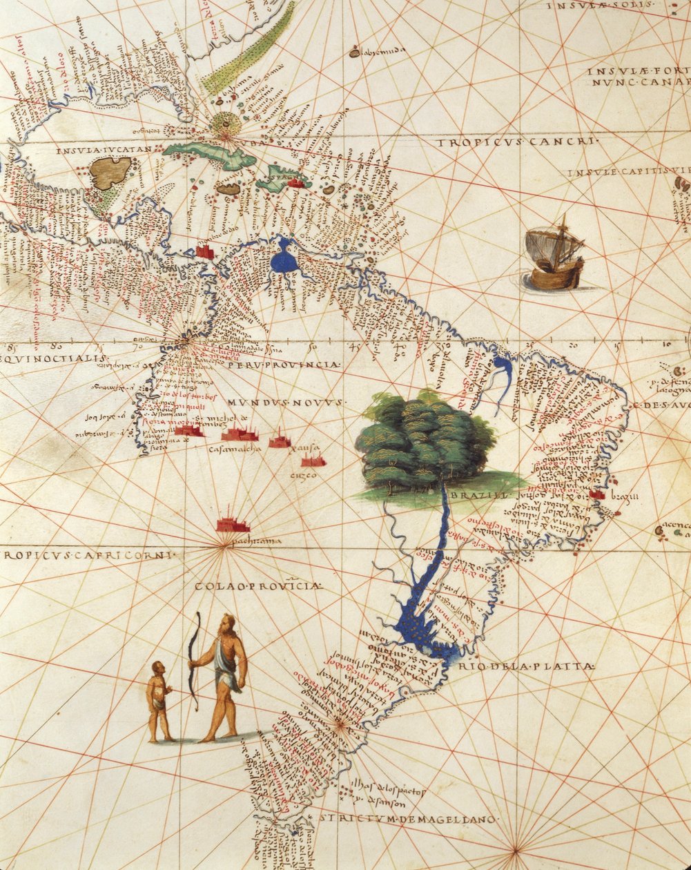 Africa, Europa e parte delle Americhe: America Centrale e Brasile, dall