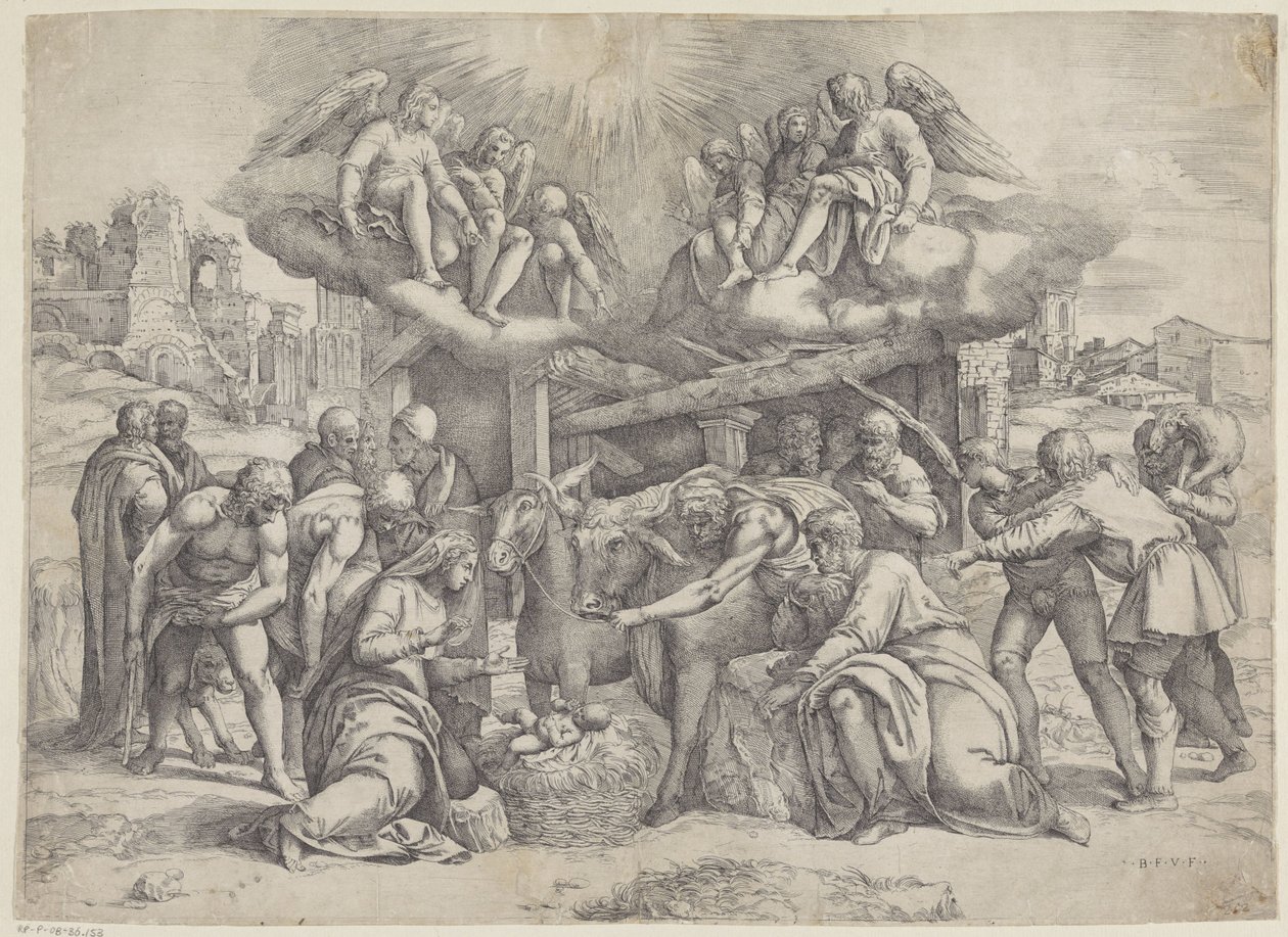 Adorazione dei pastori da Battista Franco